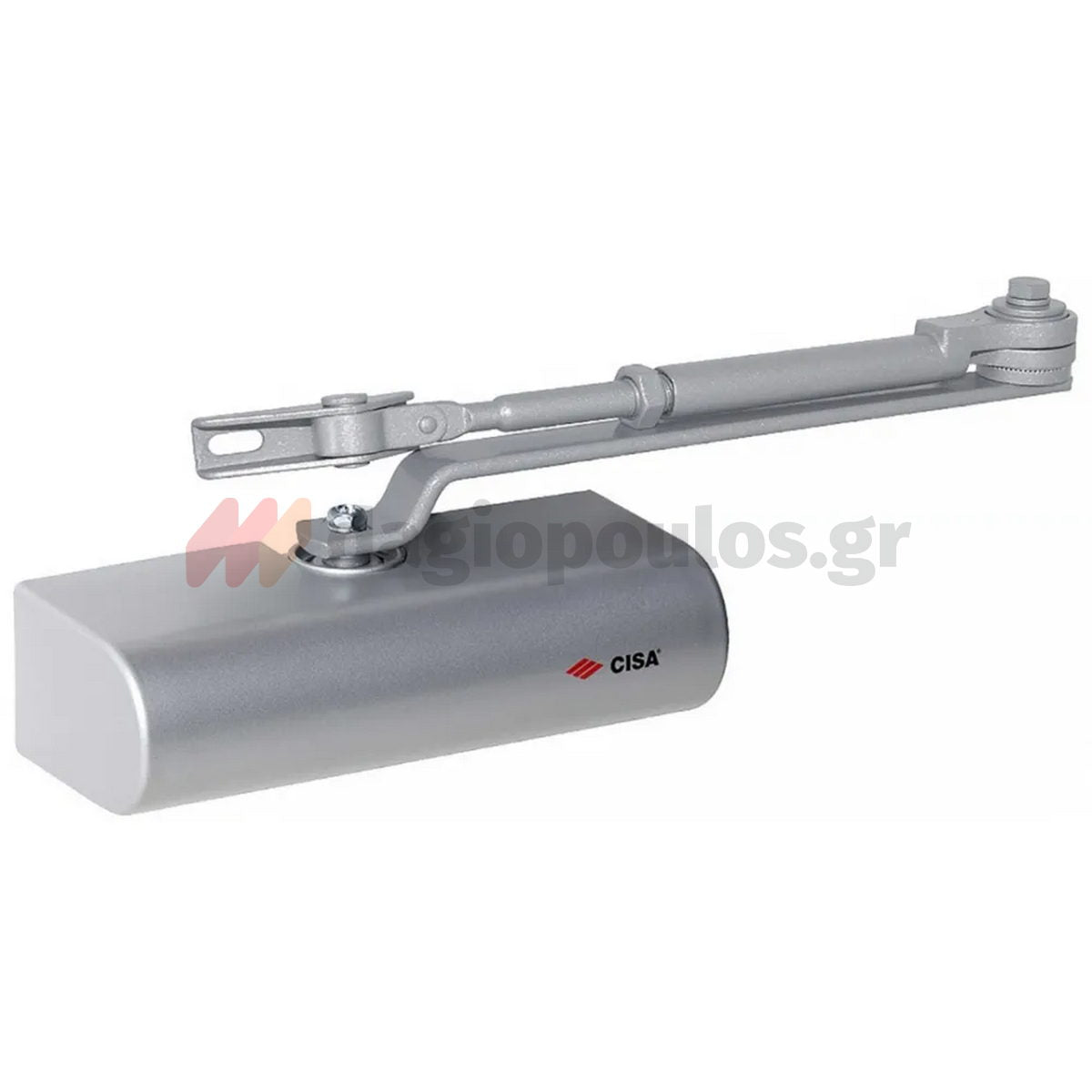 Cisa C1416 Μηχανισμός Επαναφοράς Πόρτας (Σούστα) Ρυθμιζόμενος 80kg Με Στοπ ΑΣΗΜΙ