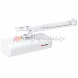 Cisa C1416 Μηχανισμός Επαναφοράς Πόρτας (Σούστα) Ρυθμιζόμενος 80kg Με Στοπ ΛΕΥΚΟΣ
