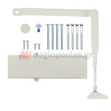 Cisa C1510 Μηχανισμός Επαναφοράς Θυρών (Σούστα) Ρυθμιζόμενος 80Kg ΛΕΥΚΟΣ