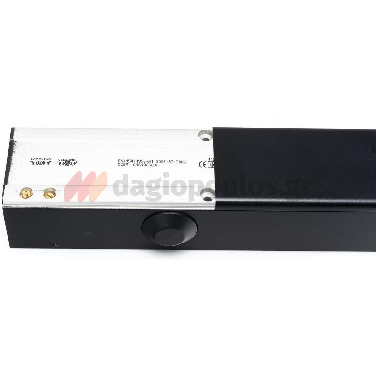 Cisa C1610 Μηχανισμός Επαναφοράς Θυρών (Σούστα) Ρυθμιζόμενος 80kg Με Στοπ ΜΑΥΡΟΣ