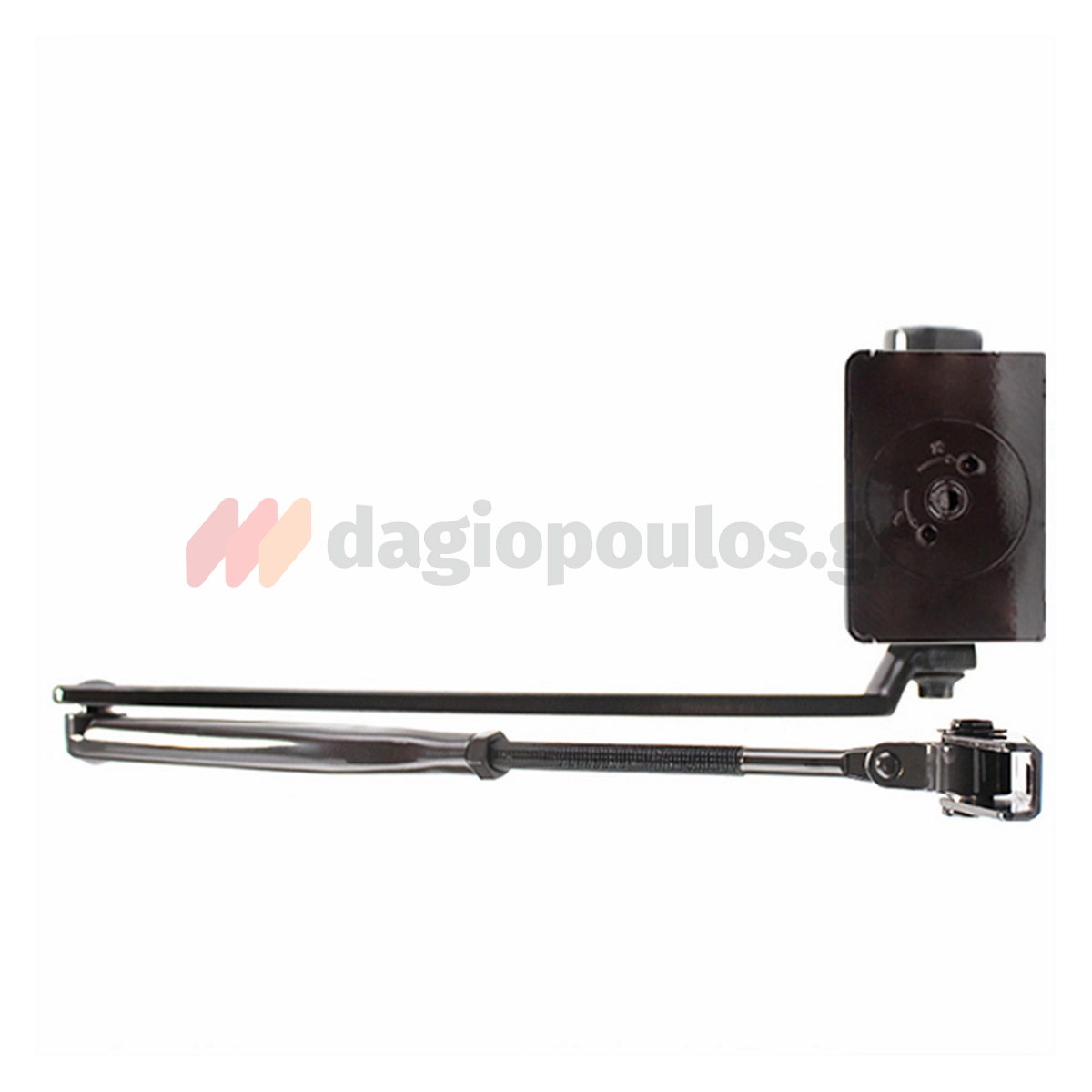 Cisa C1610 Μηχανισμός Επαναφοράς Θυρών (Σούστα) Ρυθμιζόμενος 80kg Με Στοπ ΜΑΥΡΟΣ