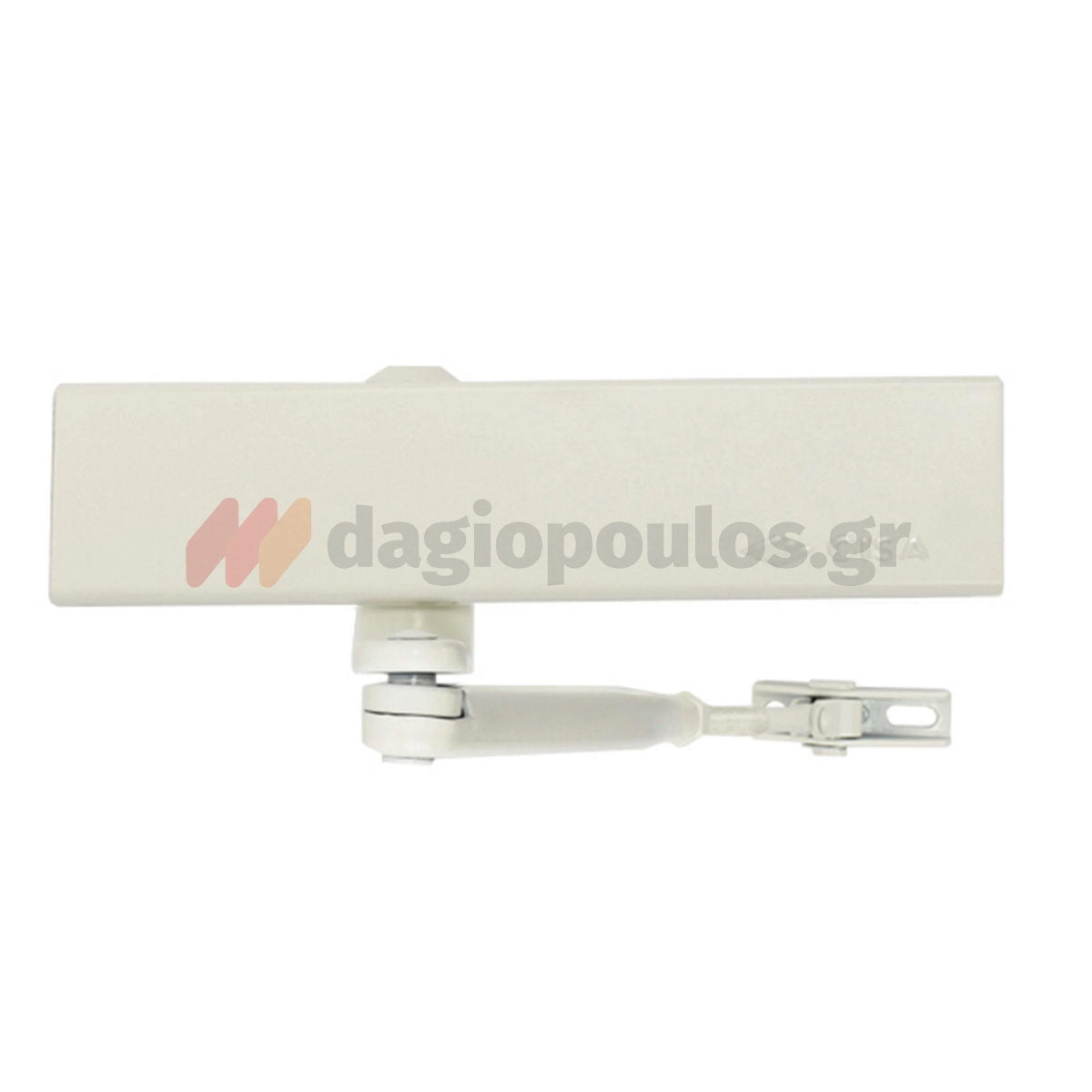 Cisa C1610 Μηχανισμός Επαναφοράς Θυρών (Σούστα) Ρυθμιζόμενος 80kg Με Στοπ ΛΕΥΚΟΣ