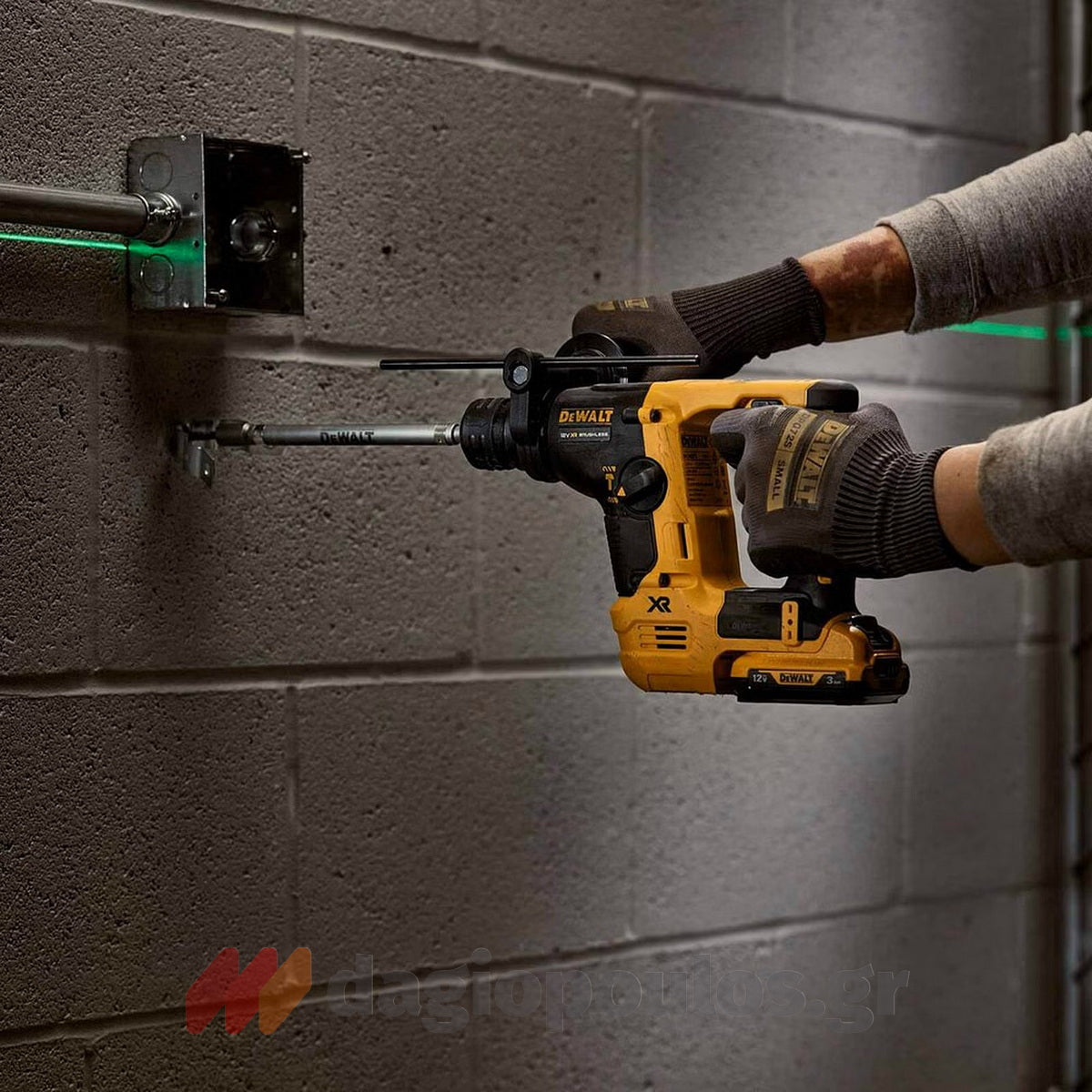 DeWalt DCH072L2-QW SDS Plus Brushless Σκαπτικό Πνευματικό Πιστολέτο 12V Li-Ion 1.7kgr 1.1J Με 2 Μπαταρίες 3.0Ah & Βαλίτσα T-Stak