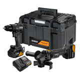 DeWalt McLaren DCK2223MP2T-QW Σετ Κρουστικό Δραπανοκατσάβιδο & Γωνιακός Τροχός 18V XR Με 2 Μπατ.5.0Ah-Βαλίτσα Μπαούλο T-Stak