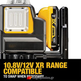 DeWalt DCE089D1G-QW Αλφάδι Laser 12V Πολλαπλών Γραμμών Πράσινο 3x360° Με Μπατ.2.0Ah - Φορτιστή - Βαλίτσα