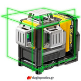 DeWalt DCE089D1G-QW Αλφάδι Laser 12V Πολλαπλών Γραμμών Πράσινο 3x360° Με Μπατ.2.0Ah - Φορτιστή - Βαλίτσα