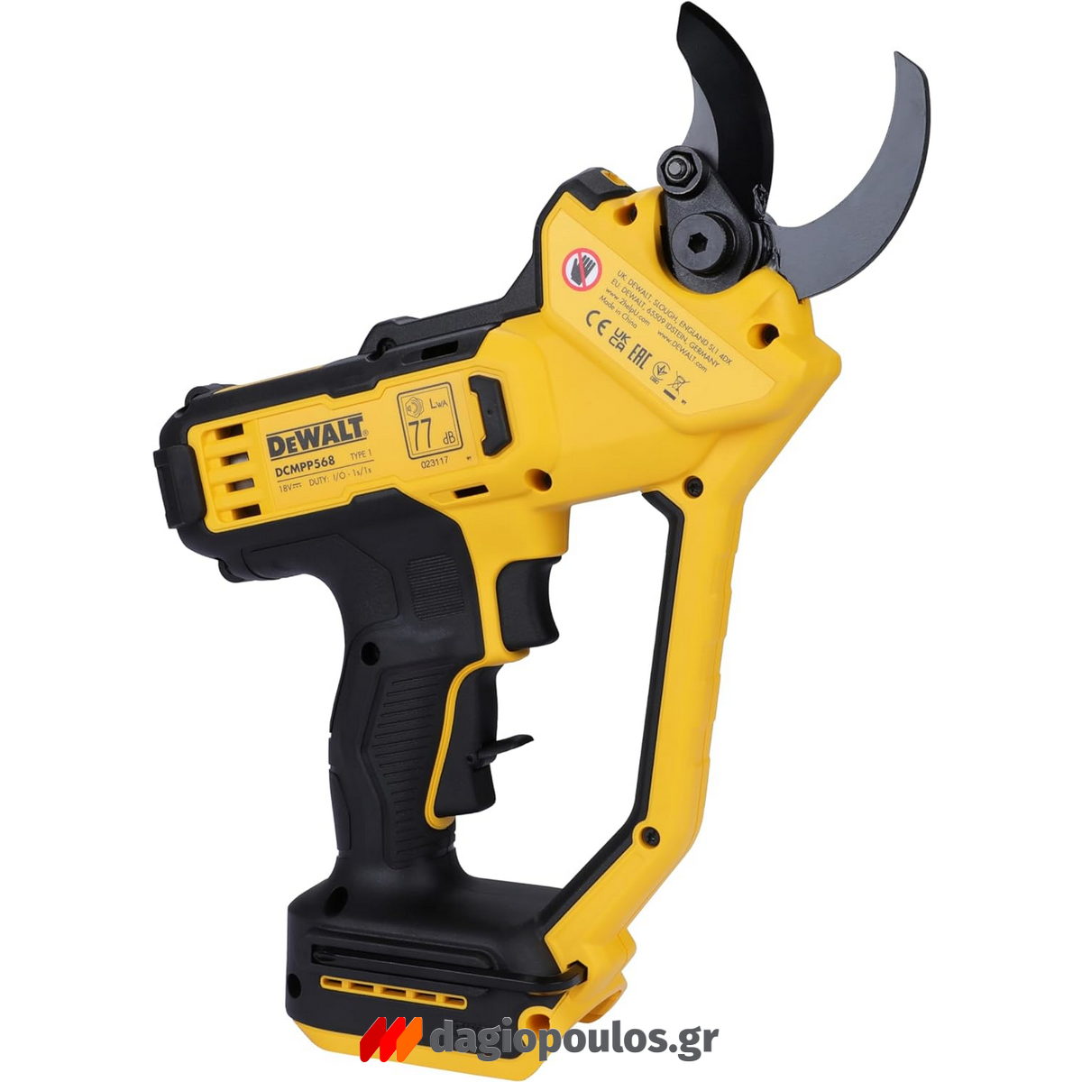 DeWalt DCMPP568N-XJ Brushless Ψαλίδα Κλαδέματος (Κλαδευτήρι) Μπαταρίας 18V Li-Ion SOLO