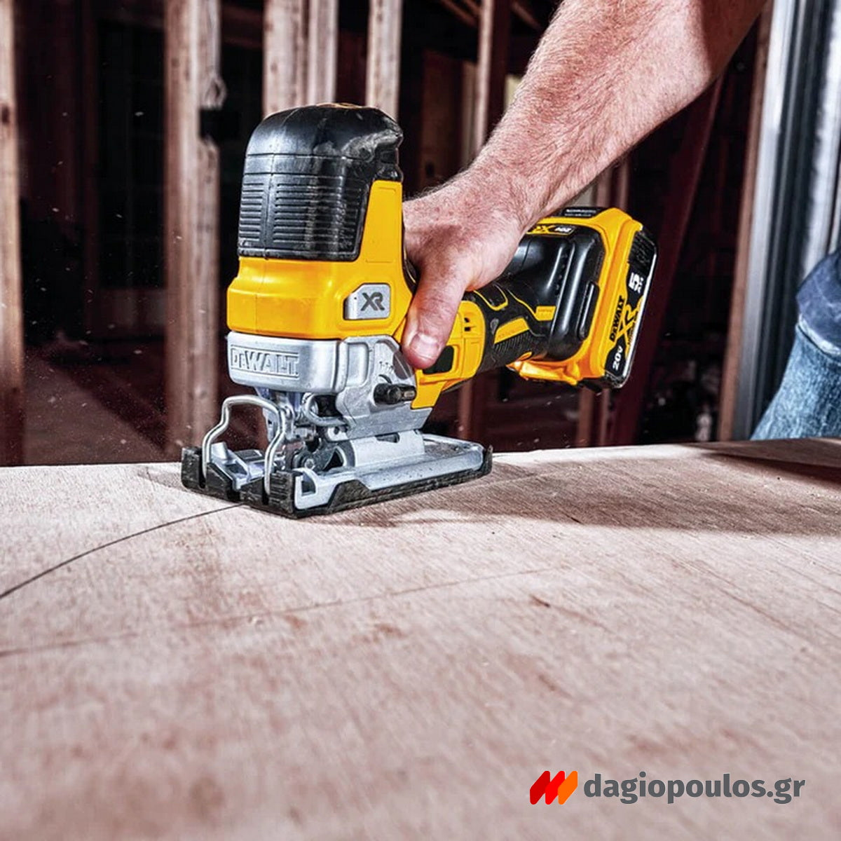 DeWalt DCS335NT-XJ Brushless Σέγα Μπαταρίας XR 18V Li-Ion SOLO & Βαλίτσα T-Stak