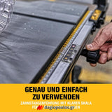 Dewalt DWE7492-QS Ηλεκτρικό Δισκοπρίονο Πάγκου 1800W 250mm