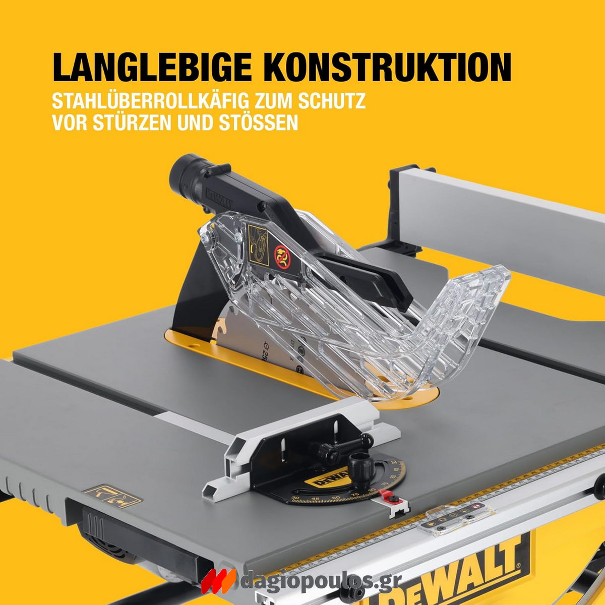 Dewalt DWE7492-QS Ηλεκτρικό Δισκοπρίονο Πάγκου 1800W 250mm