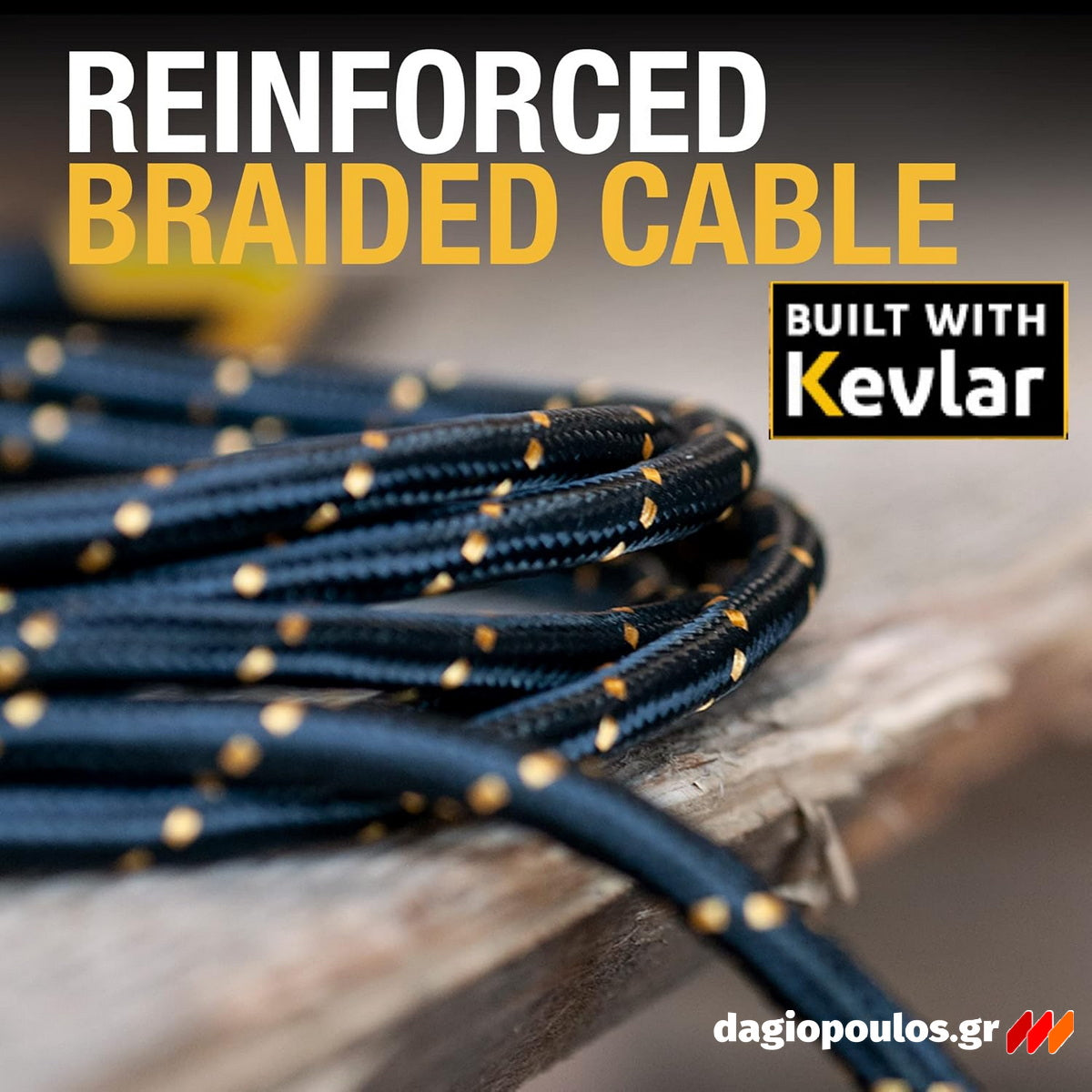 DeWalt 131 1325DWG Ενισχυμένο Καλώδιο USB-A σε Lightning 1.8mtr