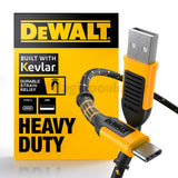 DeWalt 1311349DWG Ενισχυμένο Καλώδιο USB-A σε TYPE-C 3mtr