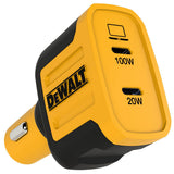 DeWalt 1410484DWG Φορτιστής Αυτοκινήτου 2 Θυρών Type-C 120W