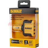 DeWalt 1419009DWG Φορτιστής Αυτοκινήτου USB PD 4 Θυρών 60W