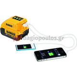DeWalt DCB090 Αντάπτορας Φόρτισης XR Με Θύρα USB XR 10.8V-18.0V-54.0V Li-Ion