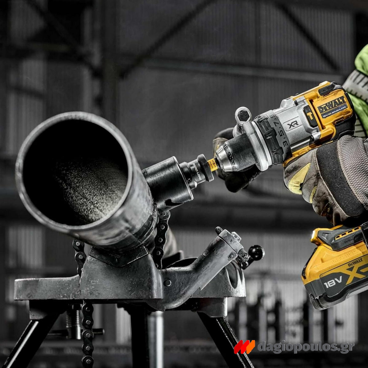 DeWalt DCD1007H2T-QW Brushless Δραπανοκατσάβιδο Κρουστικό Μπαταρίας 18V Li-Ion Με 2 Μπατ.5.0Ah Powerstack - Φορτιστή - Βαλίτσα T-Stak