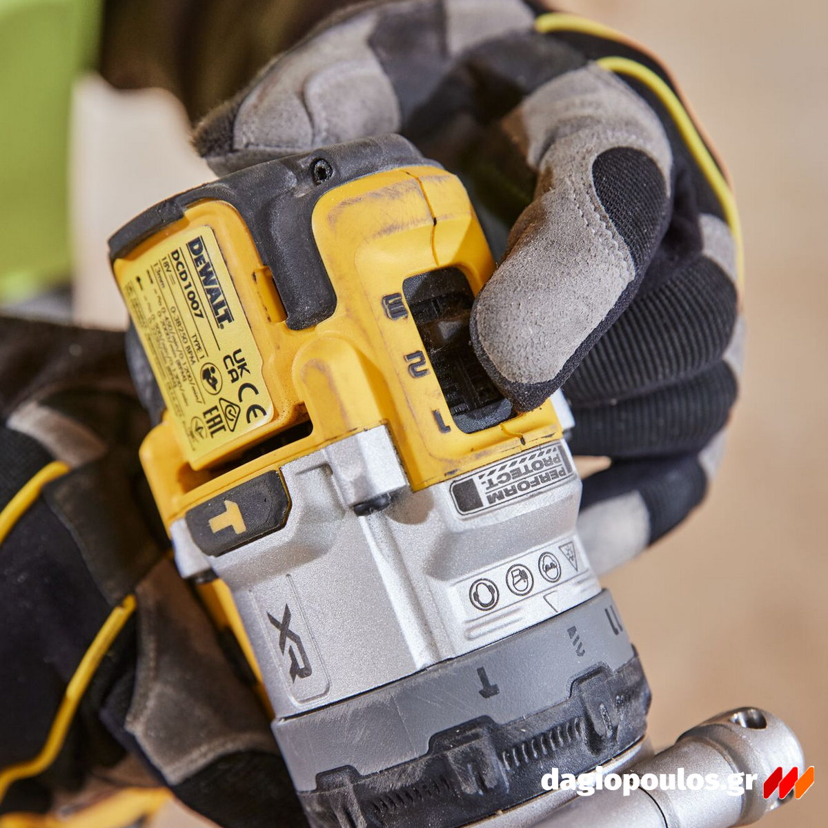 DeWalt DCD1007NT-XJ Brushless Κρουστικό Δραπανοκατσάβιδο Μπαταρίας 18V Li-Ion SOLO Με Βαλίτσα T-Stak