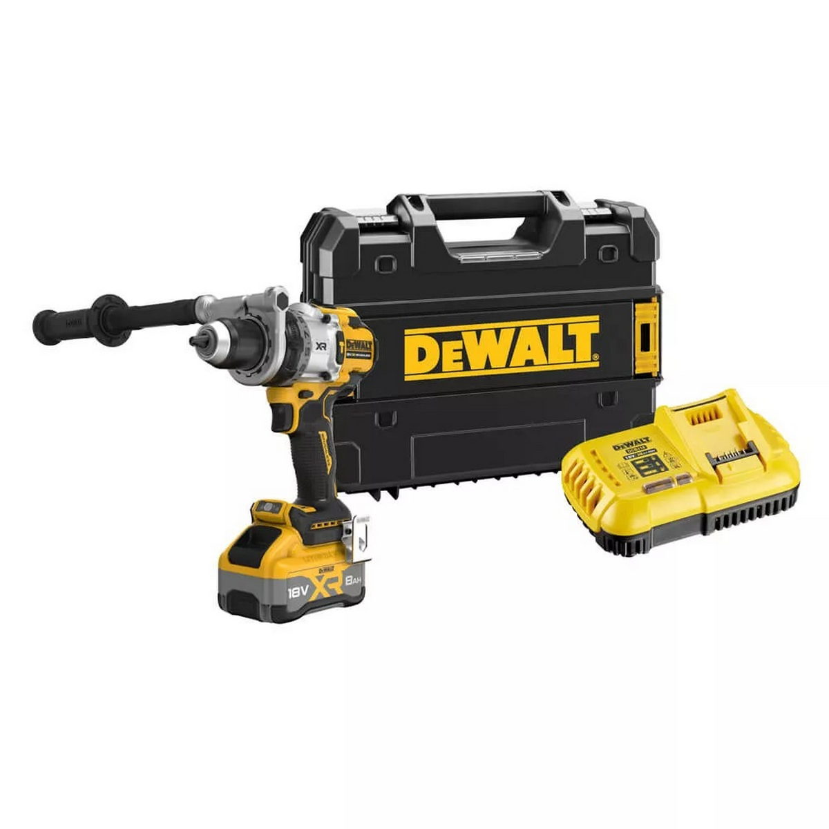 DeWalt DCD1007WW1T-QW Brushless Δραπανοκατσάβιδο Κρουστικό Μπαταρίας 18V Li-Ion Με Μπατ.8.0Ah - Φορτιστή - Βαλίτσα T-Stak