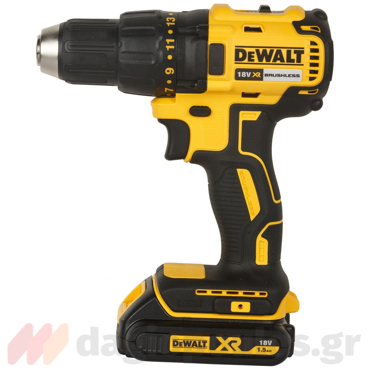 DeWalt DCD777S2T-QW Brushless Δραπανοκατσάβιδο Μπαταρίας 18V XR Με 2 Μπαταρίες 1.5Ah Li-Ion - Βαλίτσα