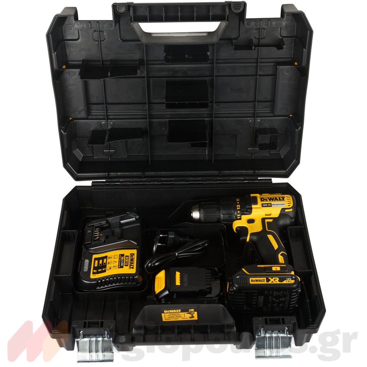 DeWalt DCD777S2T-QW Brushless Δραπανοκατσάβιδο Μπαταρίας 18V XR Με 2 Μπαταρίες 1.5Ah Li-Ion - Βαλίτσα