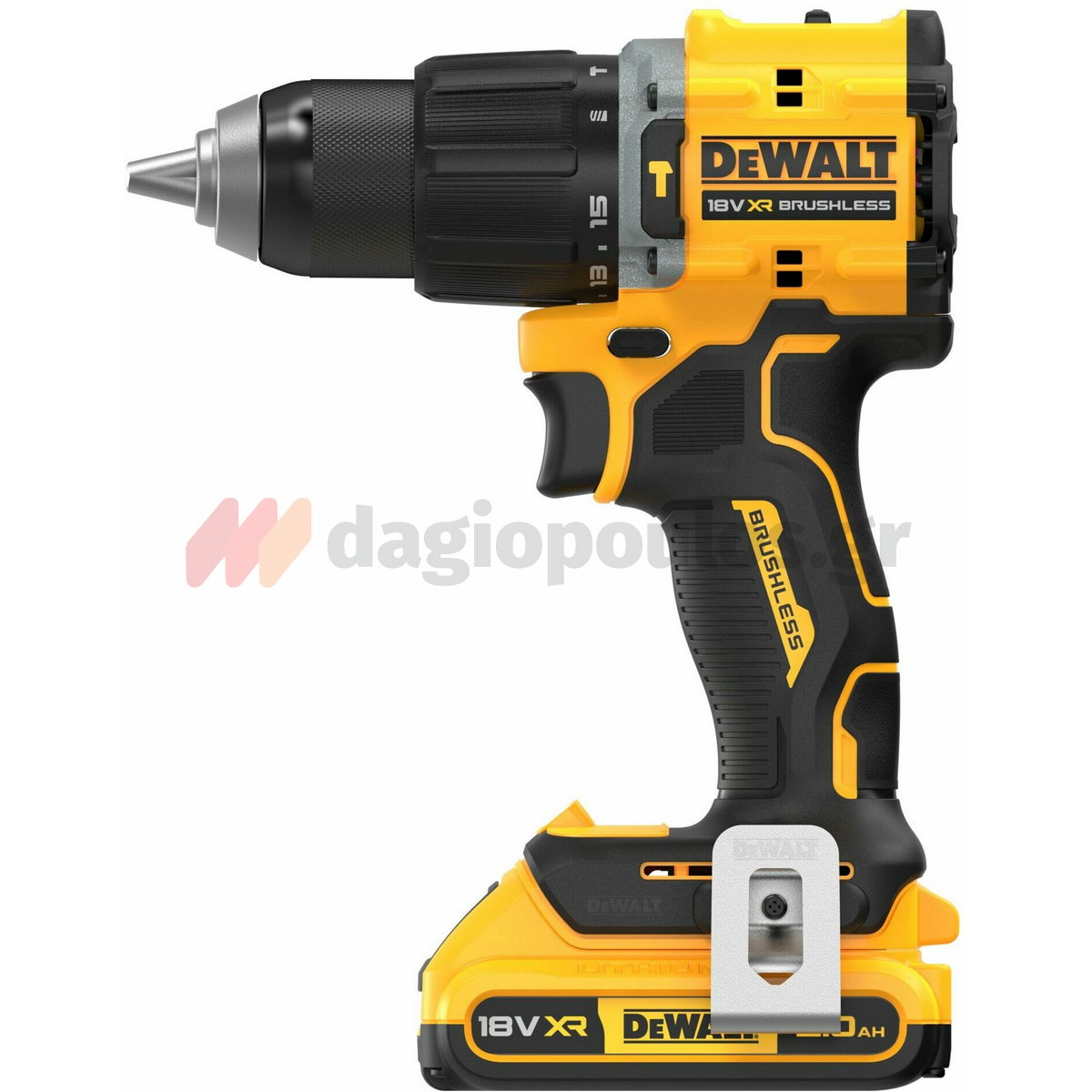 DeWalt DCD799D2T-QW Brushless Κρουστικό Δραπανοκατσάβιδο 18V Li-Ion 74Nm Με 2 Μπαταρίες 2.0Ah-Βαλίτσα