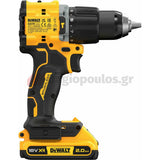 DeWalt DCD799D2T-QW Brushless Κρουστικό Δραπανοκατσάβιδο 18V Li-Ion 74Nm Με 2 Μπαταρίες 2.0Ah-Βαλίτσα
