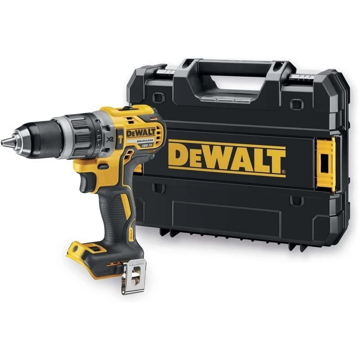 DeWalt DCD799NT-XJ Brushless Κρουστικό Δραπανοκατσάβιδο Μπαταρίας 18V Li-Ion 74Nm SOLO Με Βαλίτσα T-Stak