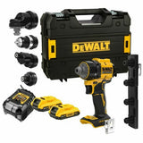 DeWalt DCD803D2T-QW Brushless Δραπανοκατσάβιδο Μπαταρίας Πολλαπλών Κεφαλών 18V Li-Ion Με 2 Μπατ.2.0Ah - Βαλίτσα T-STAK