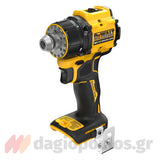 DeWalt DCD803NT-XJ Brushless Δραπανοκατσάβιδο Μπαταρίας Πολλαπλών Κεφαλών 18V Li-Ion SOLO Με Βαλίτσα T-STAK
