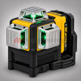 DeWalt DCE089D1G-QW Αλφάδι Laser 12V Πολλαπλών Γραμμών Πράσινο 3x360° Με Μπατ.2.0Ah - Φορτιστή - Βαλίτσα