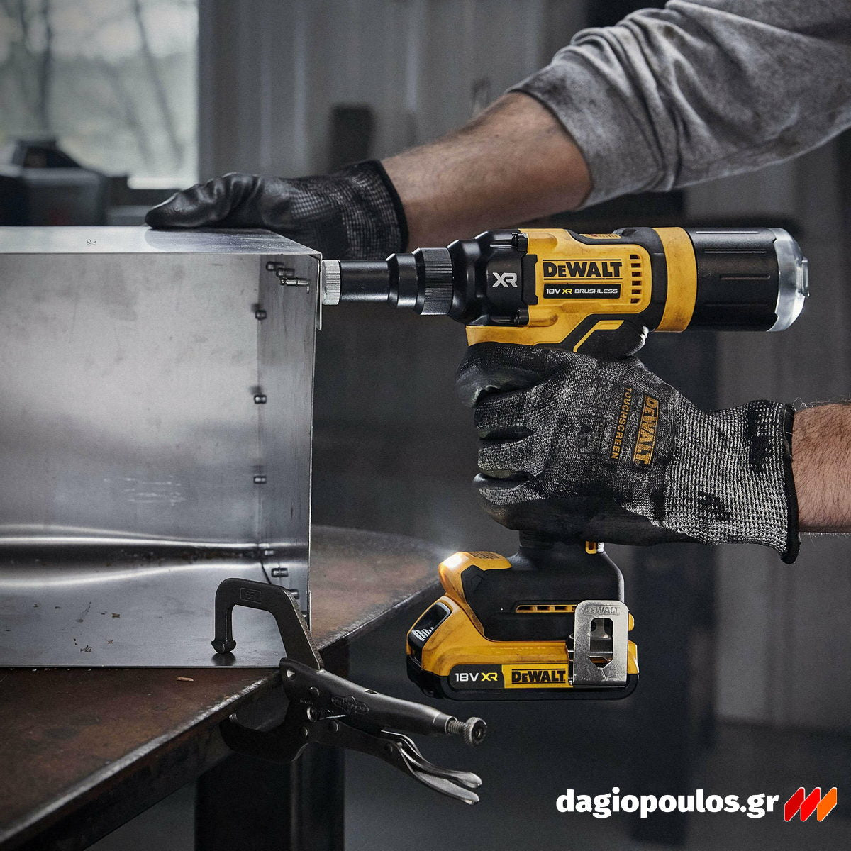 DeWalt DCF403D2GT-QW Brushless Πριτσιναδόρος Μπαταρίας 18V Li-Ion XR 4.8mm Με 2 Μπατ.2.0Ah - Φορτιστή - Βαλίτσα T-Stak