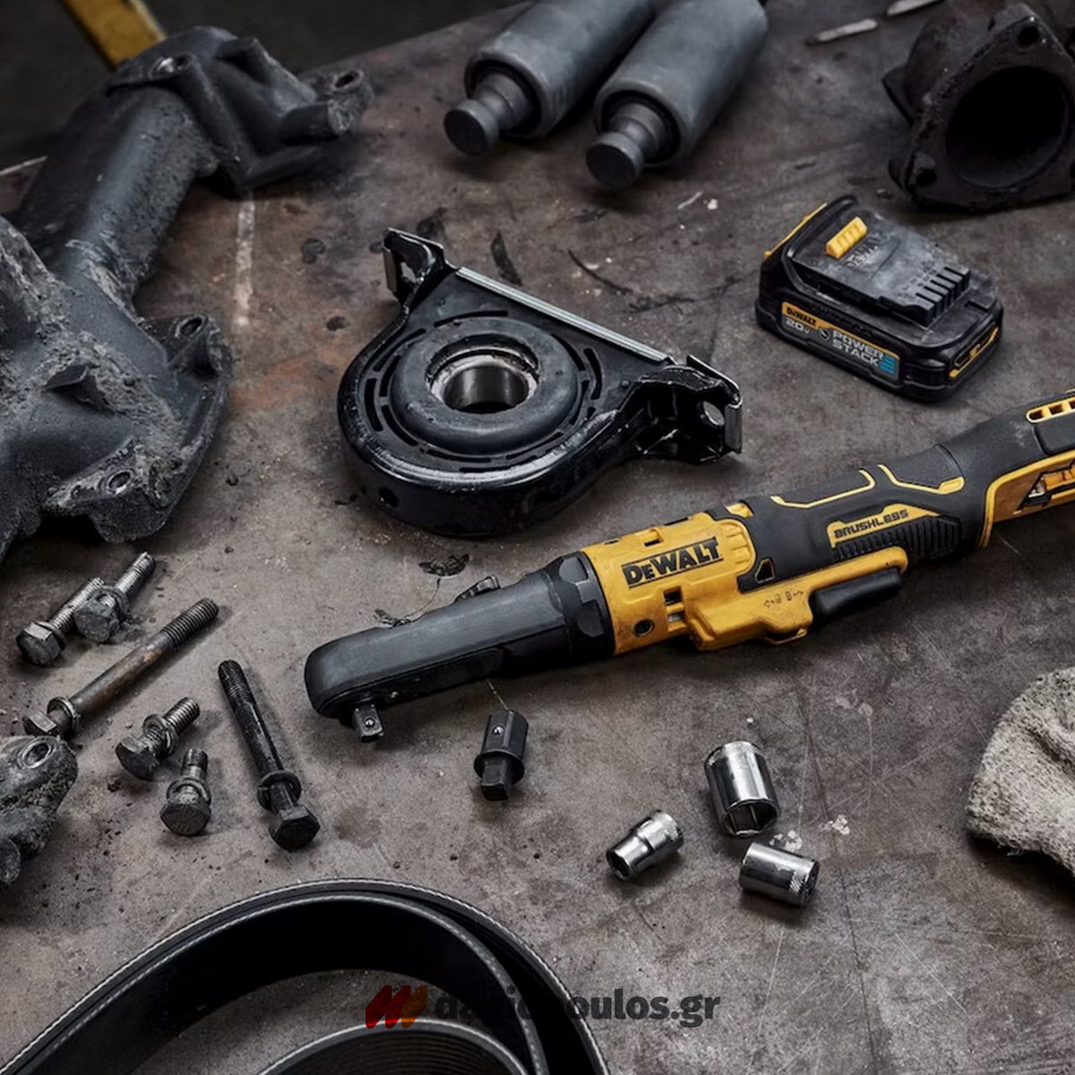 DeWalt DCF510E2G-QW Brushless Καστάνια Μπαταρίας 18V Li-Ion 1/2" 3/8" Με 2 Μπατ.1.7Ah - Φορτιστή - Βαλίτσα