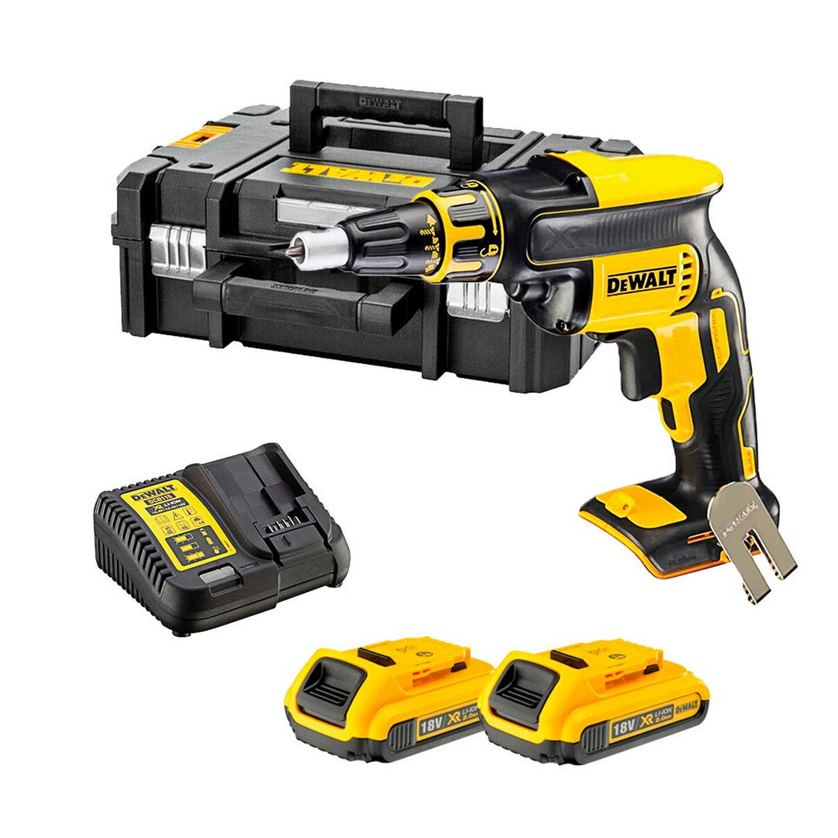 DeWalt DCF620D2-QW Brushless Κατσαβίδι Γυψοσανίδας Μπαταρίας 18V Li-Ion Με 2 Μπατ.2.0Ah - Φορτιστή - Βαλίτσα T-Stak