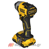 DeWalt DCF809D2T-QW Brushless Παλμικό Κατσαβίδι Μπαταρίας 18V Li-Ion Με 2 Μπαταρίες 2.0Ah & Βαλίτσα T-Stak