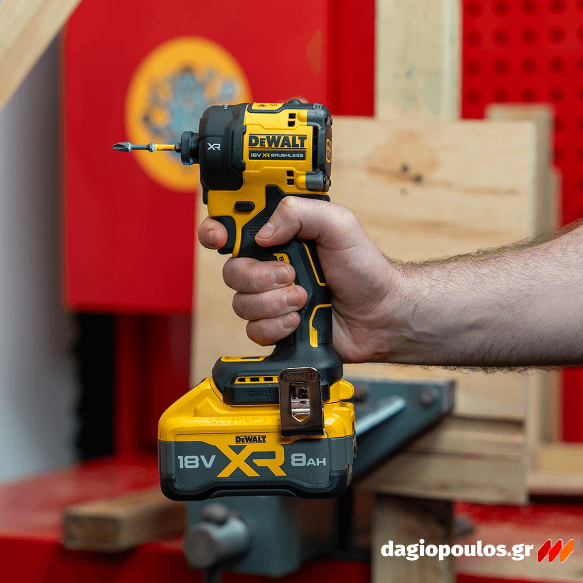 DeWalt DCF870E2T-QW Brushless Κατσαβίδι Παλμικό Μπαταρίας 18V Li-Ion Με 2 Μπατ.1.7Ah Powerstack - Βαλίτσα T-Stak
