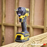 DeWalt DCF870E2T-QW Brushless Κατσαβίδι Παλμικό Μπαταρίας 18V Li-Ion Με 2 Μπατ.1.7Ah Powerstack - Βαλίτσα T-Stak