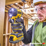 DeWalt DCF870E2T-QW Brushless Κατσαβίδι Παλμικό Μπαταρίας 18V Li-Ion Με 2 Μπατ.1.7Ah Powerstack - Βαλίτσα T-Stak
