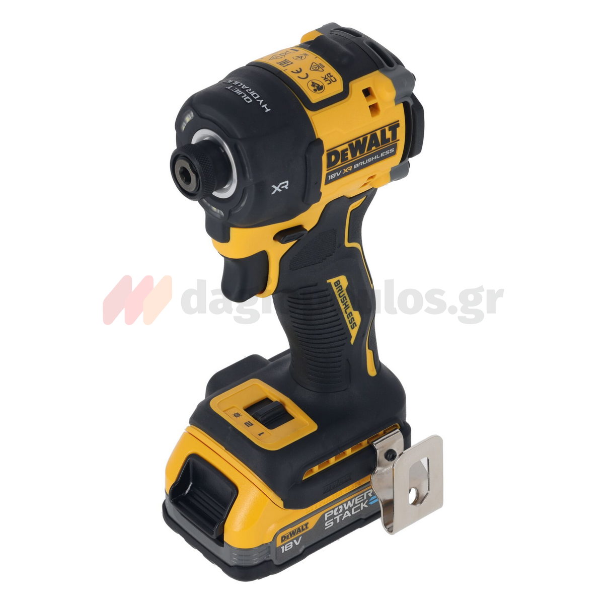 DeWalt DCF870E2T-QW Brushless Κατσαβίδι Παλμικό Μπαταρίας 18V Li-Ion Με 2 Μπατ.1.7Ah Powerstack - Βαλίτσα T-Stak