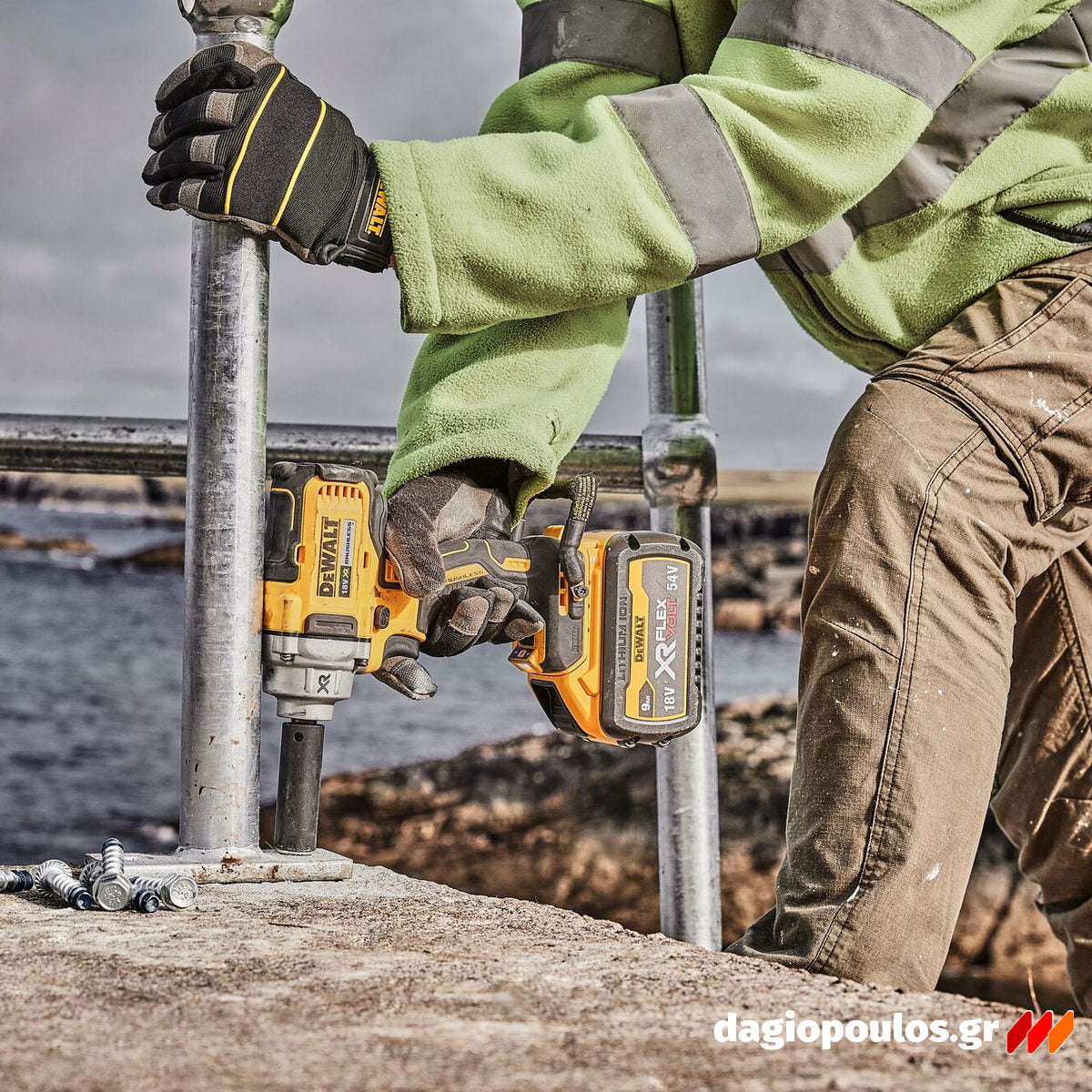 DeWalt DCF894P2-QW Brushless Μπουλονόκλειδο Μπαταρίας 1/2" 18V Li-Ion Με 2 Μπατ.5.0Ah -Φορτιστή - Τσάντα Μεταφοράς