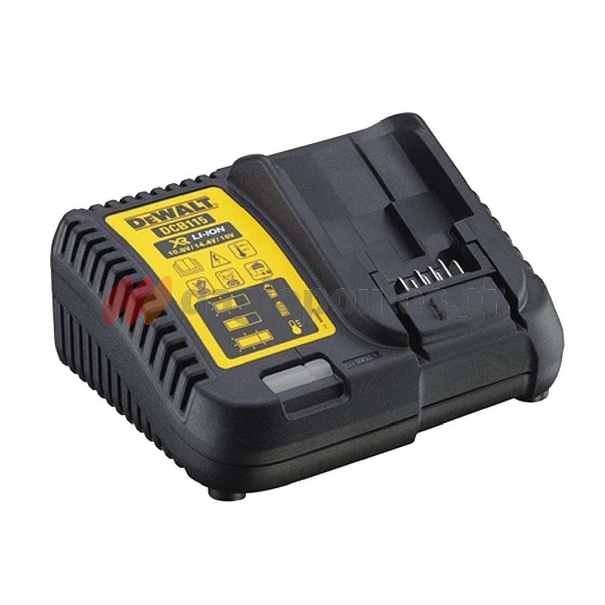 DeWalt DCF900P2G-QW Brushless Μπουλονόκλειδο Μπαταρίας 18V Li-Ion XR 1/2" 1898Nm Με 2 Μπαταρίες 5.0Ah Powerstack & Βάση & Ελαστικό Κέλυφος Προστασίας