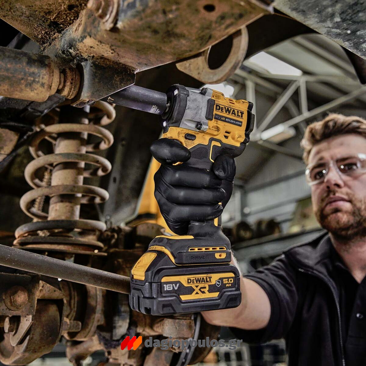 DeWalt DCF921H2T-QW Brushless Μπουλονόκλειδο Μπαταρίας 18V Li-Ion 1/2" 612Nm Με 2 Μπαταρίες 5.0Ah Powerstack & Βαλίτσα T-Stak
