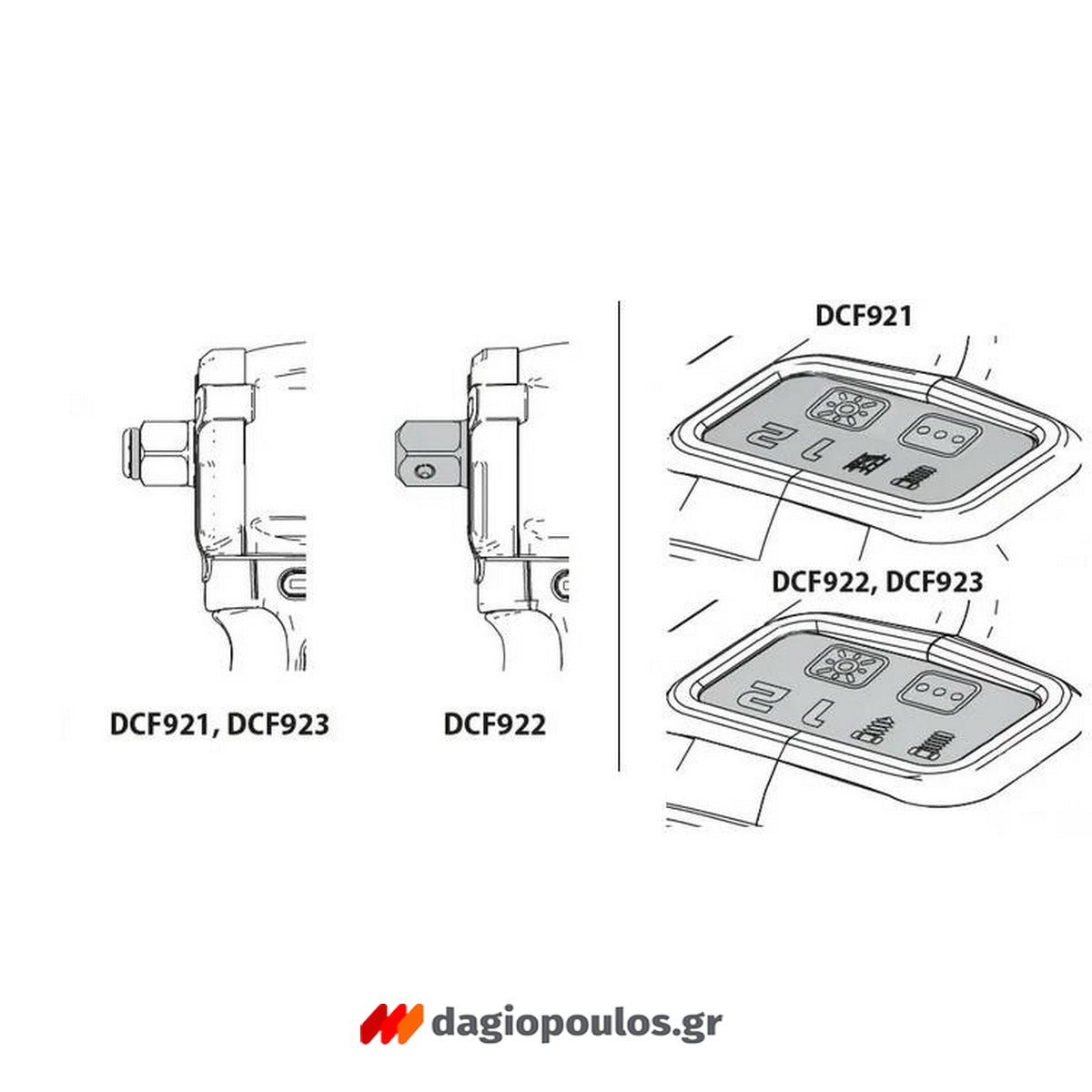 DeWalt DCF922NT-XJ Brushless Μπουλονόκλειδο Μπαταρίας 18V Li-Ion 1/2" SOLO Με Βαλίτσα T-Stak