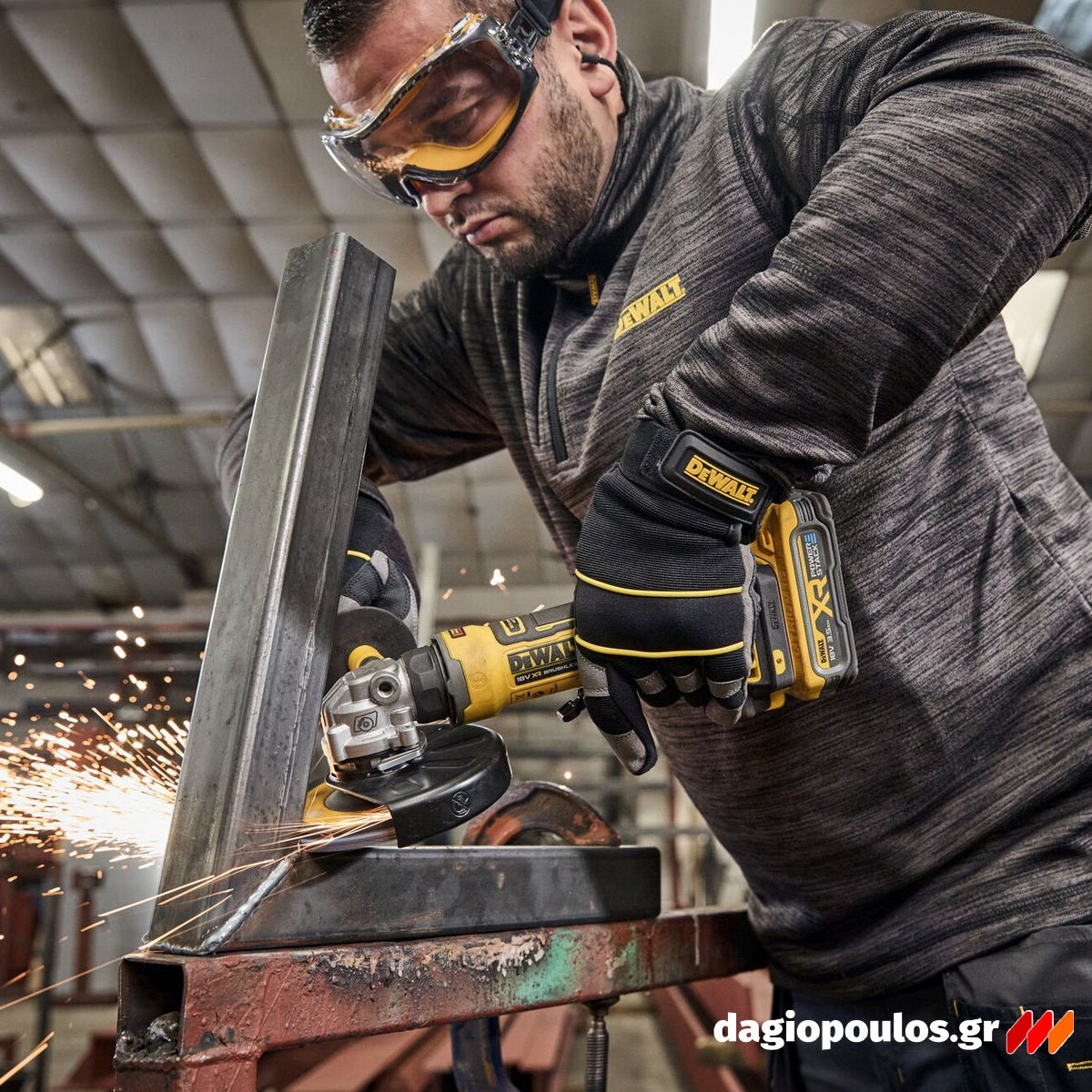 DeWalt DCG404S2T-QW Brushless Γωνιακός Τρόχος Μπαταρίας 125mm 18V Li-Ion Με 2 Μπαταρ.3.5Ah - Βαλίτσα T-STAK