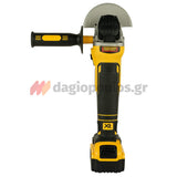 DeWalt DCG405P2-QW Brushless Γωνιακός Τροχός Μπαταρίας 18V Li-Ion 125mm Με 2 Μπατ.5.0Ah XR - Φορτιστή - Βαλίτσα T-Stak + ΔΩΡΟ 40 Δίσκοι DT3507 125mm