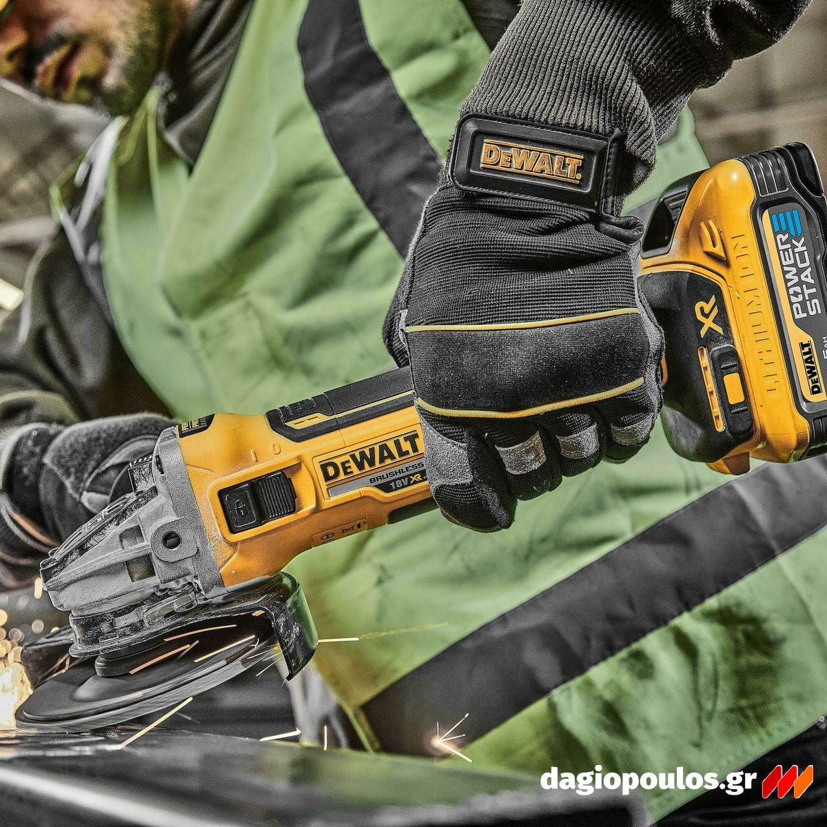 DeWalt DCK355P2T-QW Συλλογή Brushless Κρουστικό Δραπανοκατσάβιδο, Πνευματικό Πιστολέτο, Γωνιακό Τροχό 18V Li-Ion Με 2 Μπατ.5.0Ah XR - Φορτιστή - Βαλίτσα T-Stak