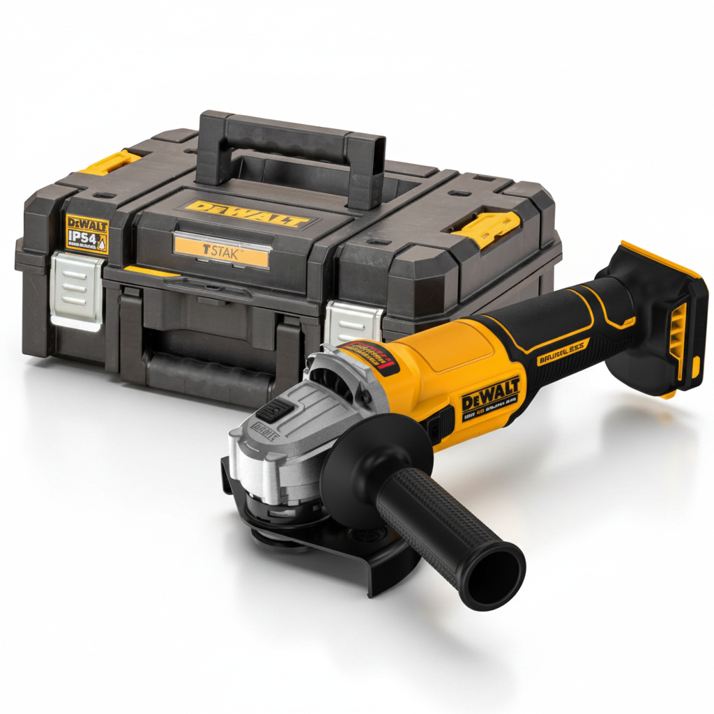 DeWalt DCG407NT-XJ Brushless Γωνιακός Τροχός Μπαταρίας XR 18V Li-Ion 125mm SOLO Με Βαλίτσα T-Stak
