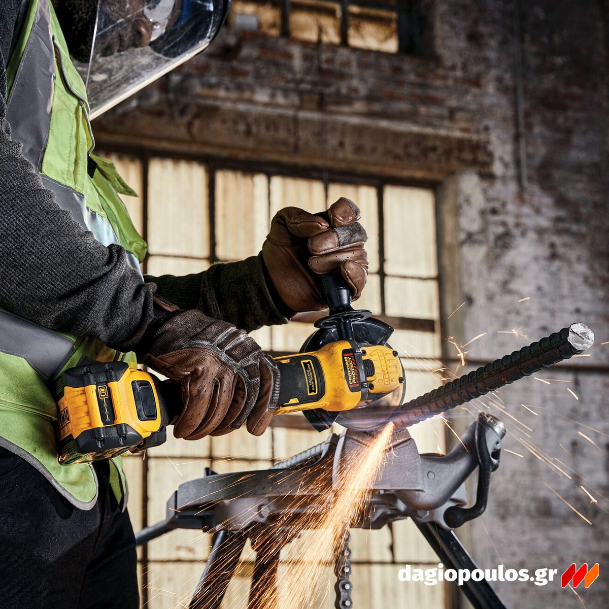 DeWalt DCG409T1-QW Brushless Γωνιακός Τροχός Μπαταρίας 18V Li-Ion 125mm Με Μπατ.6.0Ah - Φορτιστή - Βαλίτσα