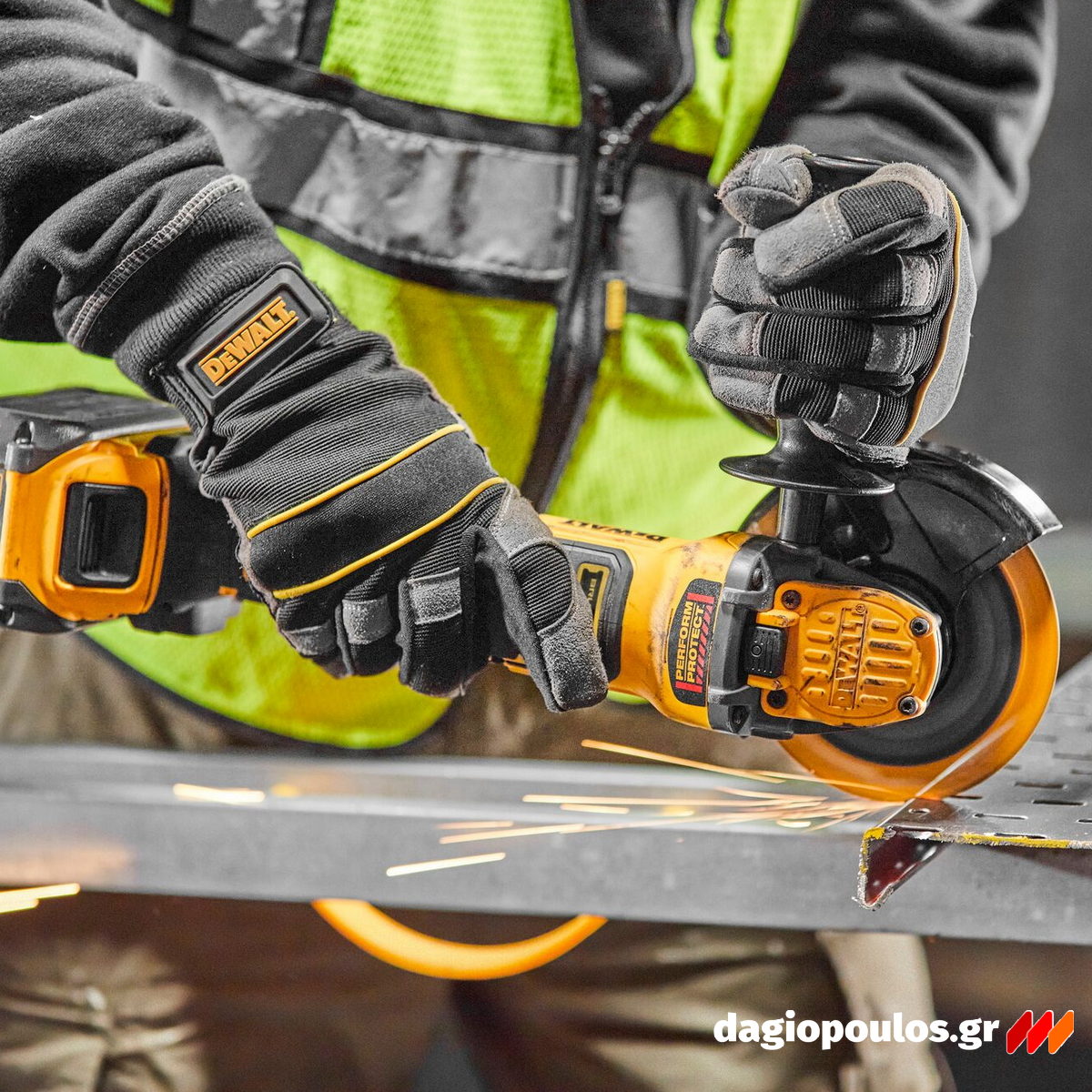 DeWalt DCG409T1-QW Brushless Γωνιακός Τροχός Μπαταρίας 18V Li-Ion 125mm Με Μπατ.6.0Ah - Φορτιστή - Βαλίτσα