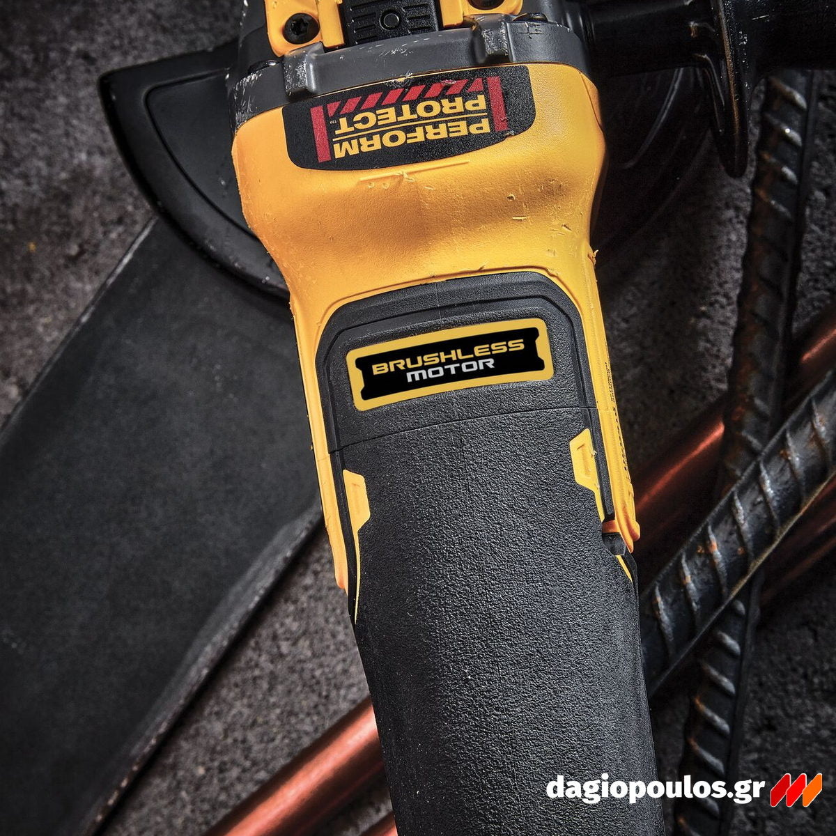 DeWalt DCG409T1-QW Brushless Γωνιακός Τροχός Μπαταρίας 18V Li-Ion 125mm Με Μπατ.6.0Ah - Φορτιστή - Βαλίτσα