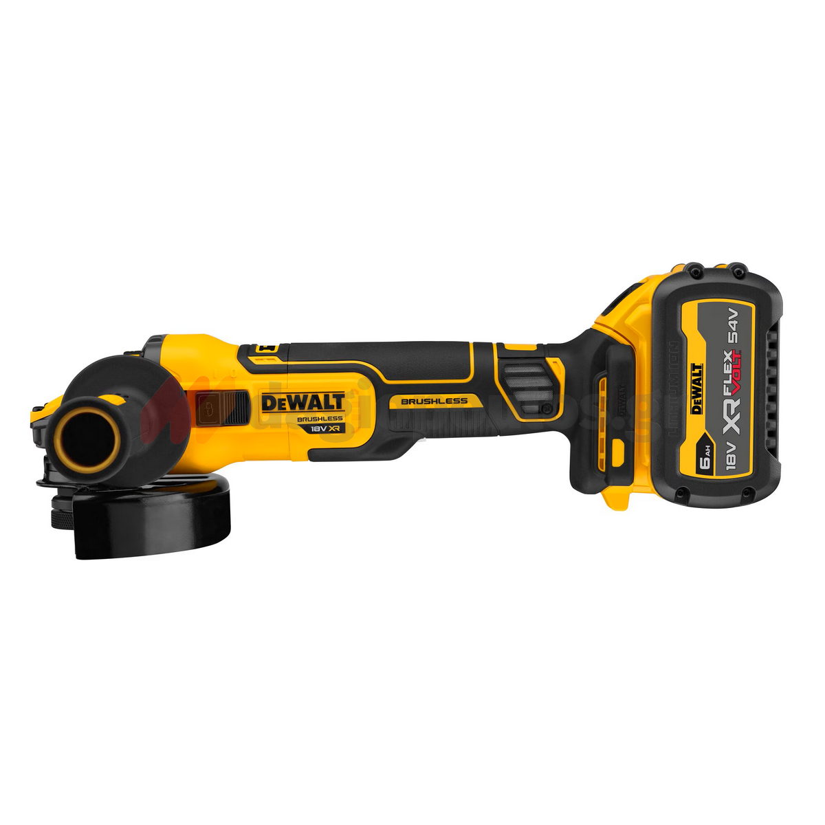 DeWalt DCG409T1-QW Brushless Γωνιακός Τροχός Μπαταρίας 18V Li-Ion 125mm Με Μπατ.6.0Ah - Φορτιστή - Βαλίτσα